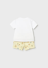 Set 2 Completi Neonato In Jersey Di Cotone