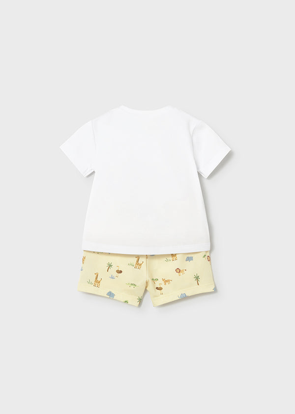 Set 2 Completi Neonato In Jersey Di Cotone