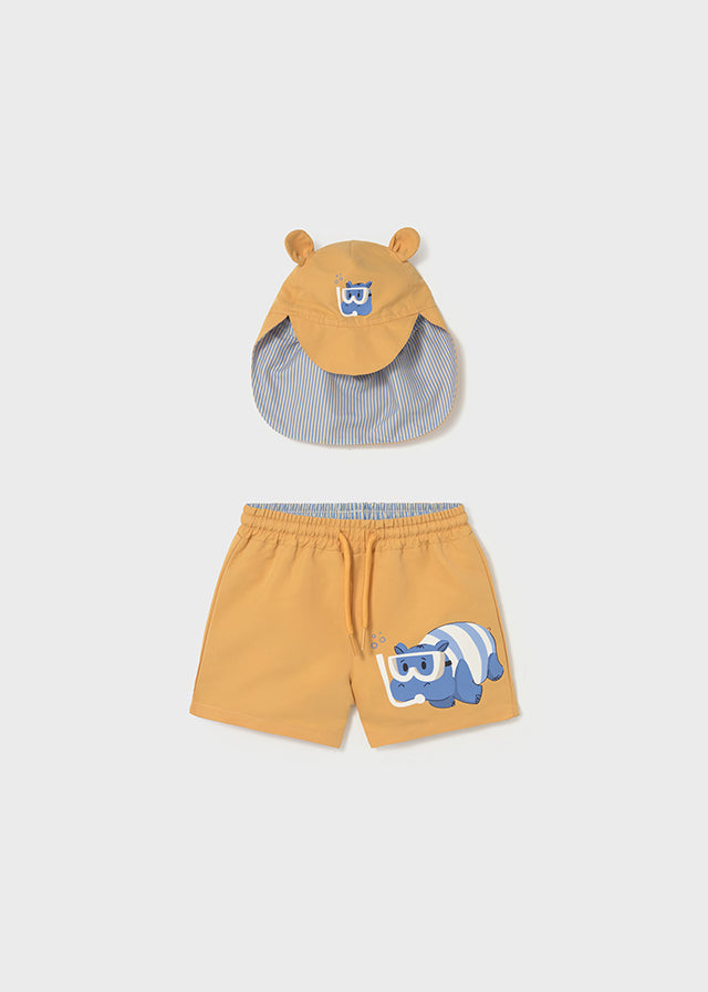 Completo Boxer Mare E Cappello Parasole