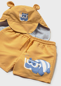Completo Boxer Mare E Cappello Parasole