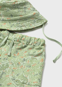 Completo Safari 3 Pezzi T-Shirt Shorts E Cappello