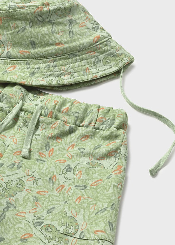 Completo Safari 3 Pezzi T-Shirt Shorts E Cappello