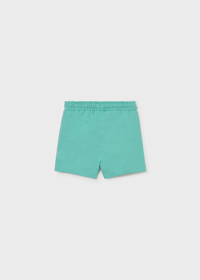 Completo 3 Pezzi T-Shirt Canotta E Shorts Verde Acqua