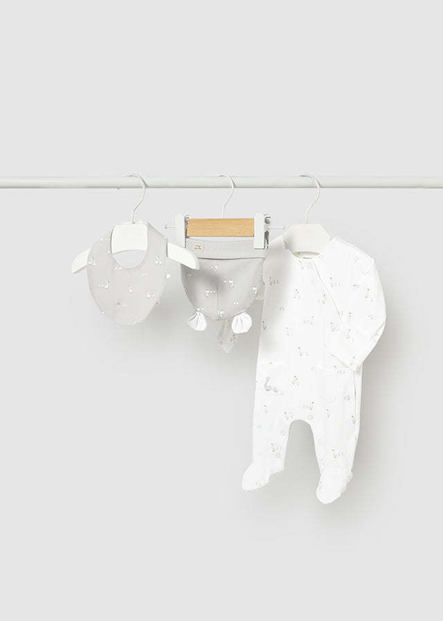 Set Regalo Pigiamino Lungo Bianco