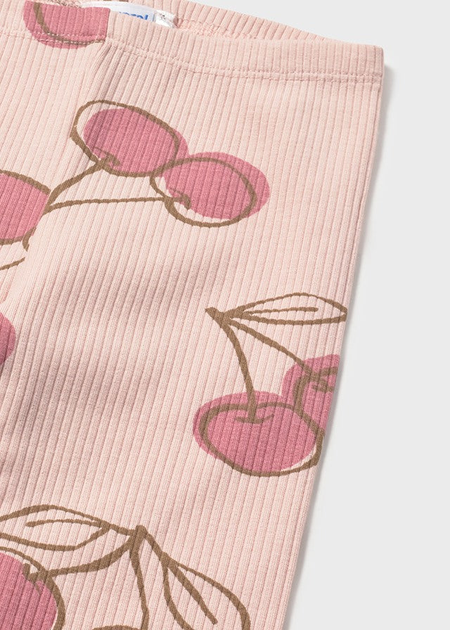 Completo Estivo Rosa Con Stampa Ciliegie