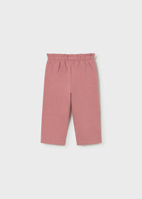 Completo 3 Pezzi T-Shirt Felpa Con Zip E Pantaloni Rosa