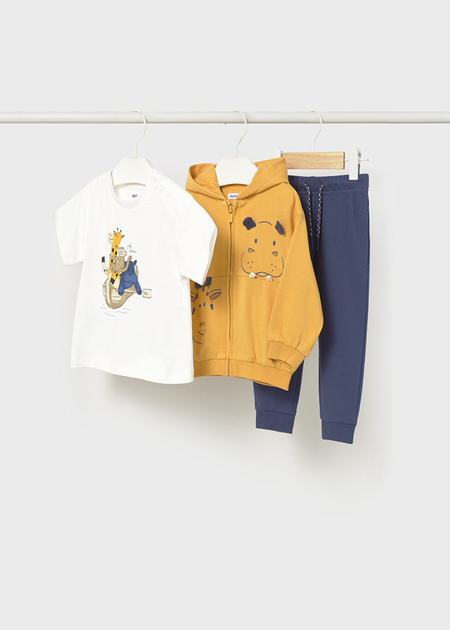 Completo Safari Giallo E Blu
