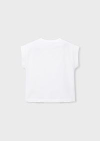 Maglia Bianca Bimba Con Grafica