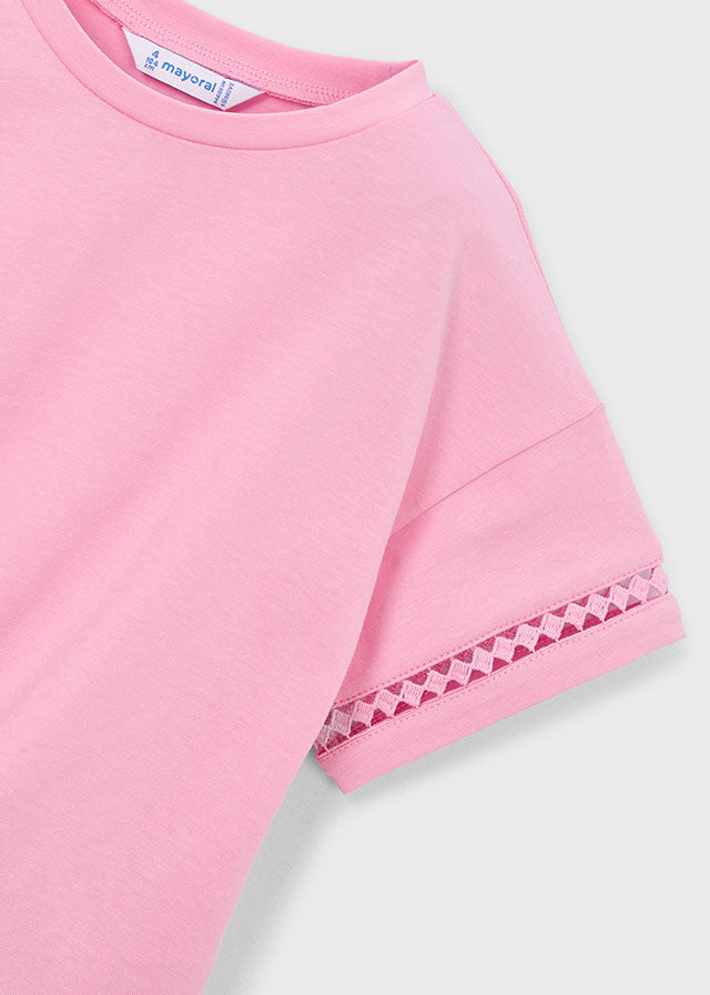 T-Shirt Cropped Rosa