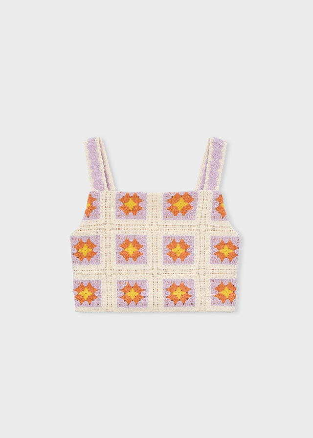 Top Crochet Bianco