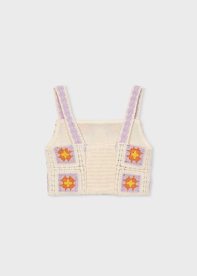 Top Crochet Bianco