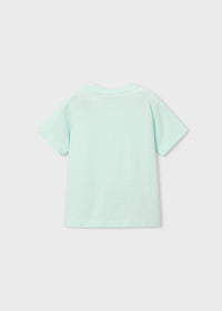 T-Shirt Verde Acqua Con Stampa Vespa Style