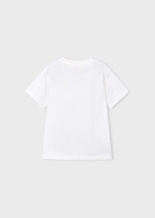 T-Shirt Bianca Con Stampa Vespa Style