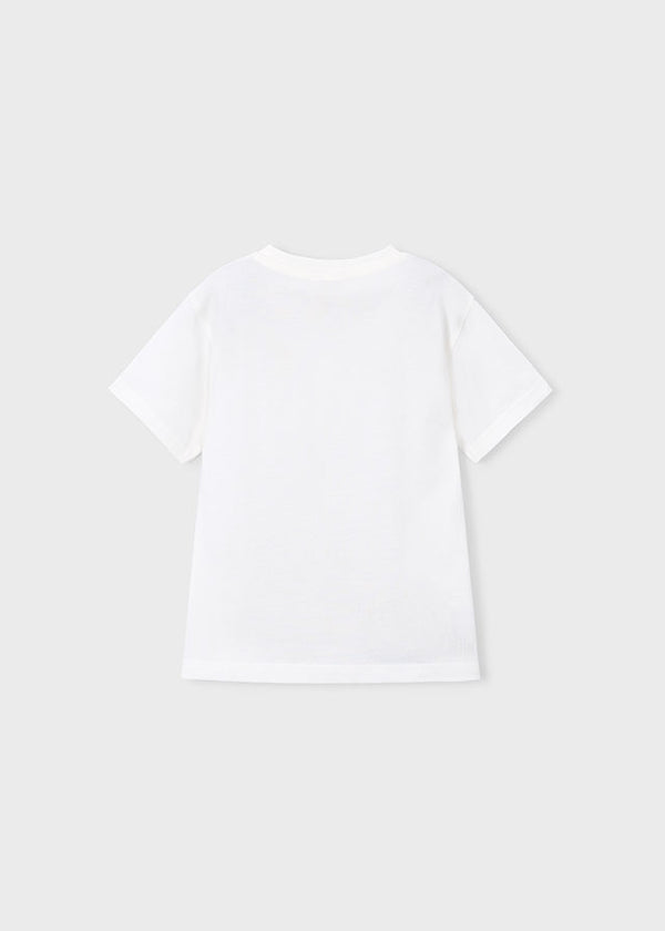 T-Shirt Bianca Con Stampa Vespa Style