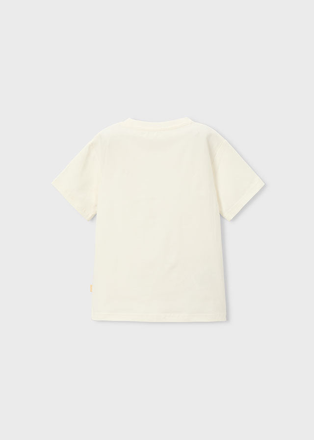 T-Shirt Beige Con Stampa Vespa Style