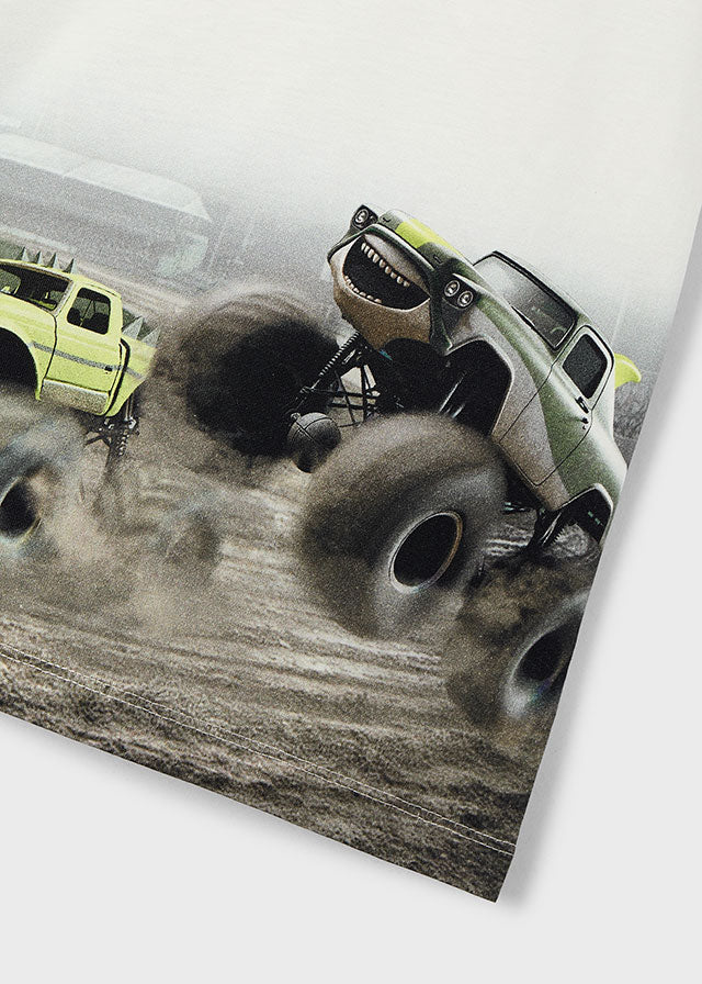 T-Shirt Maxi Stampa Monster Truck