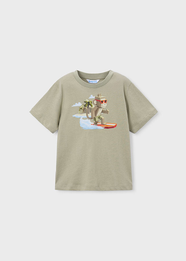 Maglietta Manica Corta Mono Surf Bambu