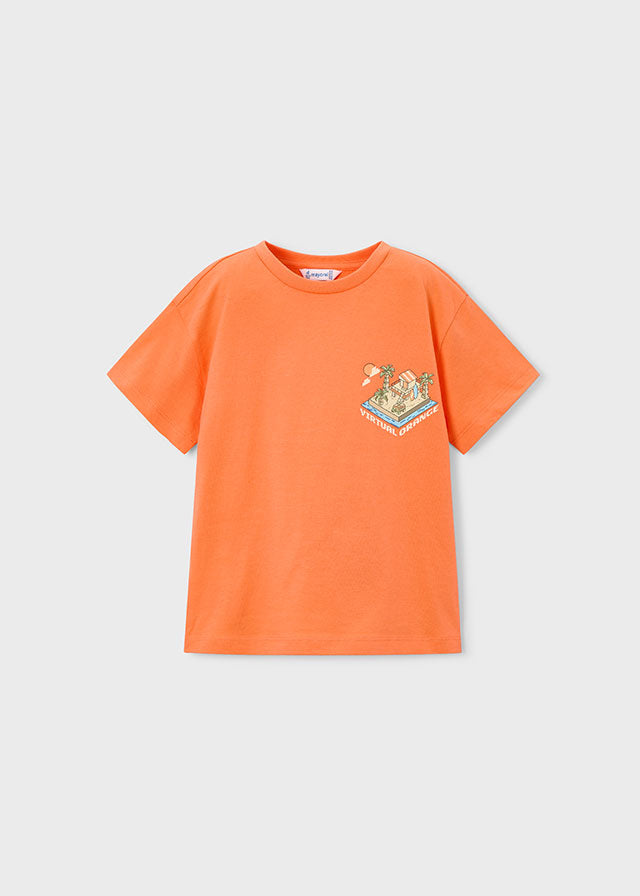 T-Shirt Pixel Art Arancione