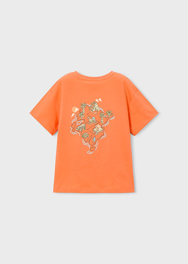 T-Shirt Pixel Art Arancione