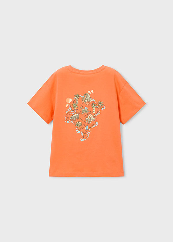 T-Shirt Pixel Art Arancione