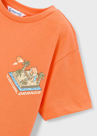 T-Shirt Pixel Art Arancione