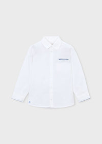 Camicia Elegante Bianca Manica Lunga