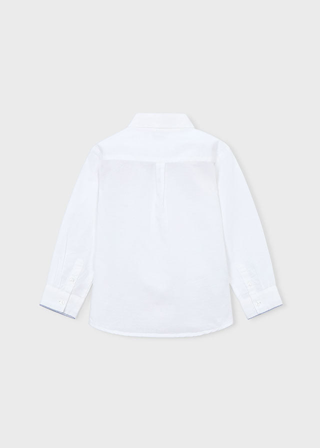 Camicia Elegante Bianca Manica Lunga