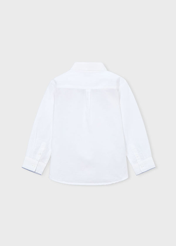 Camicia Elegante Bianca Manica Lunga