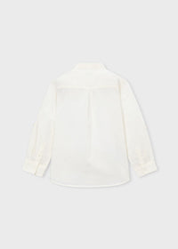 Camicia Bambino Bianca Con Colletto Alla Coreana
