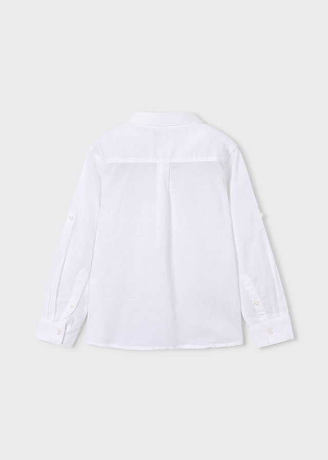 Camicia Bianca Classica A Manica Lunga