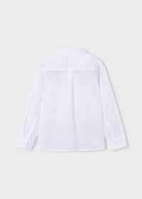 Camicia Bianca Classica A Manica Lunga