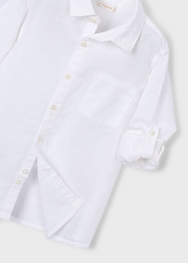 Camicia Bianca Classica A Manica Lunga