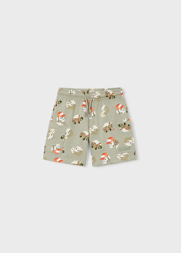 Bermuda All-Over Pixel Art Verde