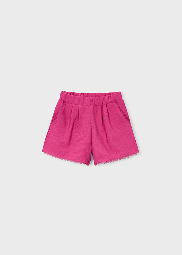 Bermuda Mayoral Bambina Color Lampone