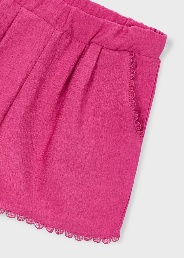 Bermuda Mayoral Bambina Color Lampone