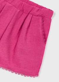 Bermuda Mayoral Bambina Color Lampone