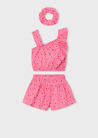 Completo 3 Pezzi Top Monospalla Short