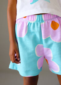 Set Mayoral Bambina Surf Bianco E Azzurro