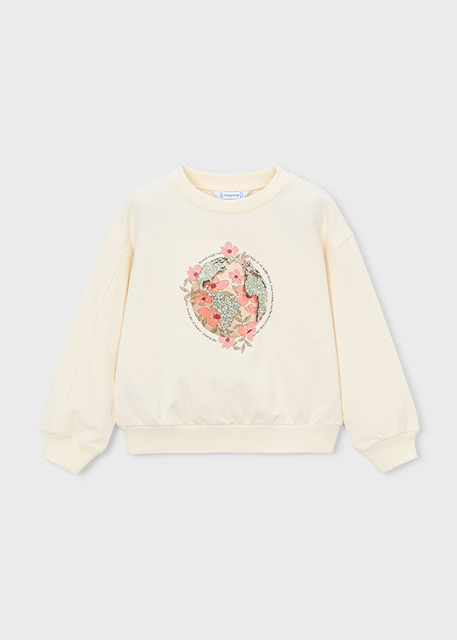 Felpa Planet Flowers Off White