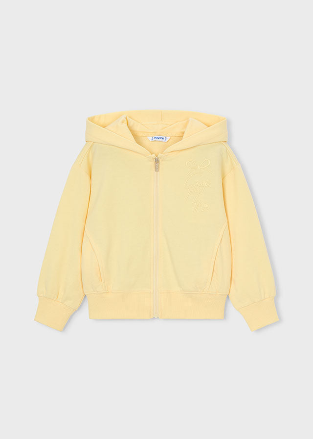 Felpa Con Cappuccio Giallo Sorbetto