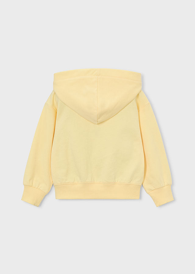 Felpa Con Cappuccio Giallo Sorbetto