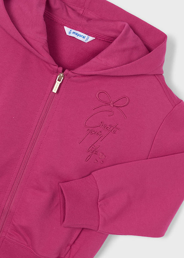 Felpa Con Cappuccio Rosa
