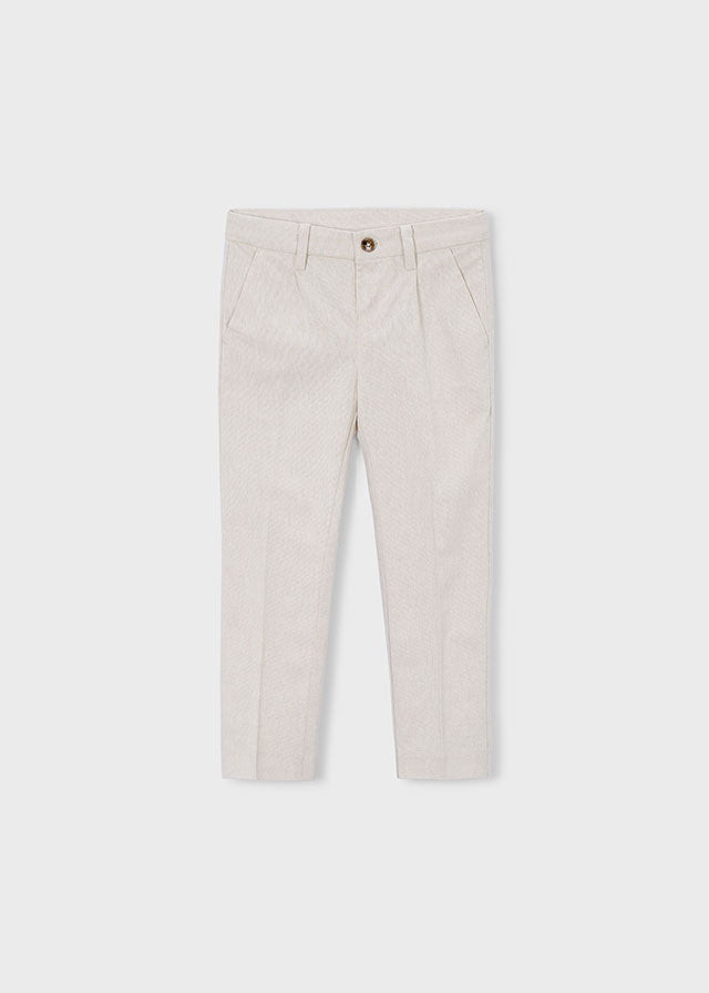Pantalone Elegante Chino Slim Fit Beige