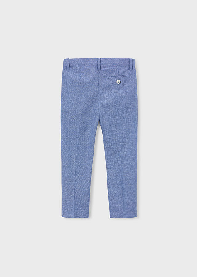 Pantalone Elegante Chino Slim Fit Azzurro