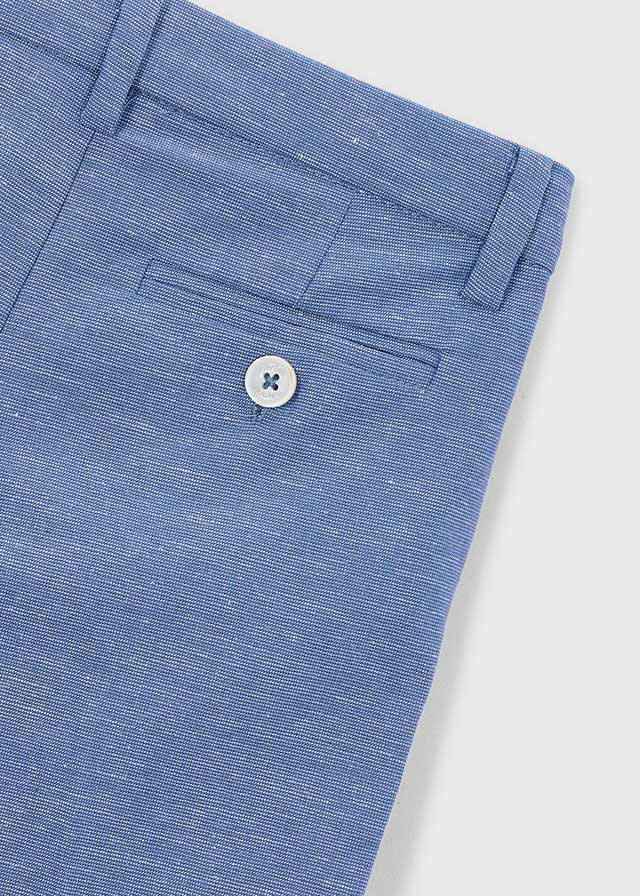 Pantalone Elegante Chino Slim Fit Azzurro