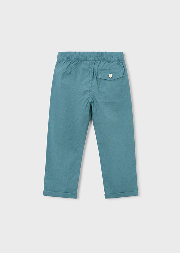 Pantaloni Jogger Ragazzo Color Petrolio