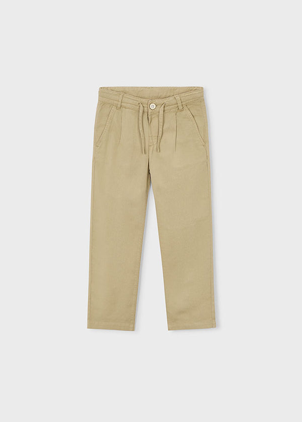 Pantaloni Jogger Ragazzo Color Beige