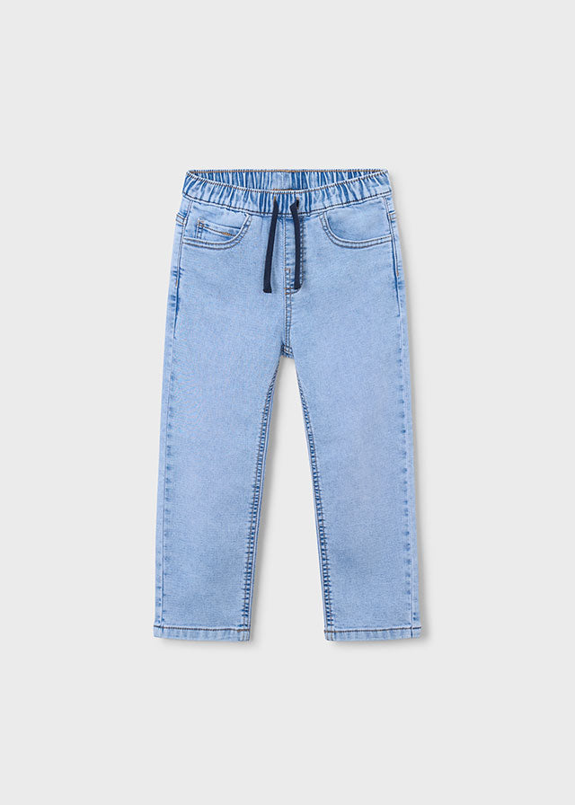 Pantaloni Jogger Ragazzo Color Azzurro