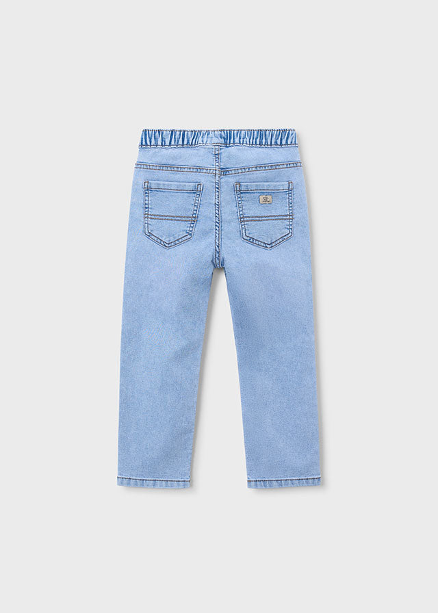 Pantaloni Jogger Ragazzo Color Azzurro