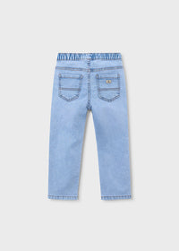 Pantaloni Jogger Ragazzo Color Azzurro